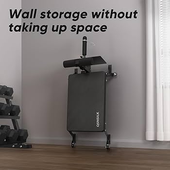 Nordic Curl Machine, Hamstring Curl Bench, Compact Glute Bench with wheels, Home Gym Equipment for Leg Workouts