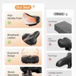 Merach Magnetic Exercise Bike, Low Noise Stationary Bike for Home with Comfortable Seat Cushion, Spinning Bike with 330 lb Weight Capacity, Exclusive App, Tablet Mount and Fitness Courses