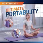 Circuit Fitness by Marcy Non-Slip Multi-Purpose Exercise Yoga Mats with Carrying Strap Multi-Thickness, Multi-Color Options