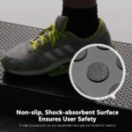 Adjustable Workout Aerobic Stepper, Aerobic Exercise Step Platform with 2 Risers, Exercise Step Deck for Fitness, 26.5″ Trainer Stepper with Non-Slip Surface Home Gym & Extra Risers Options