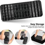 Adjustable Workout Aerobic Stepper, Aerobic Exercise Step Platform with 2 Risers, Exercise Step Deck for Fitness, 26.5″ Trainer Stepper with Non-Slip Surface Home Gym & Extra Risers Options