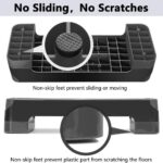 Adjustable Workout Aerobic Stepper, Aerobic Exercise Step Platform with 2 Risers, Exercise Step Deck for Fitness, 26.5″ Trainer Stepper with Non-Slip Surface Home Gym & Extra Risers Options