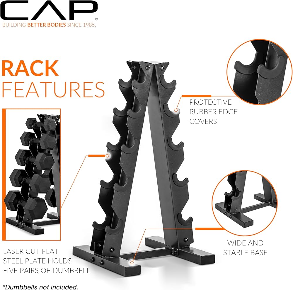 Cap A-Frame Dumbbell Weight Rack | Color Series