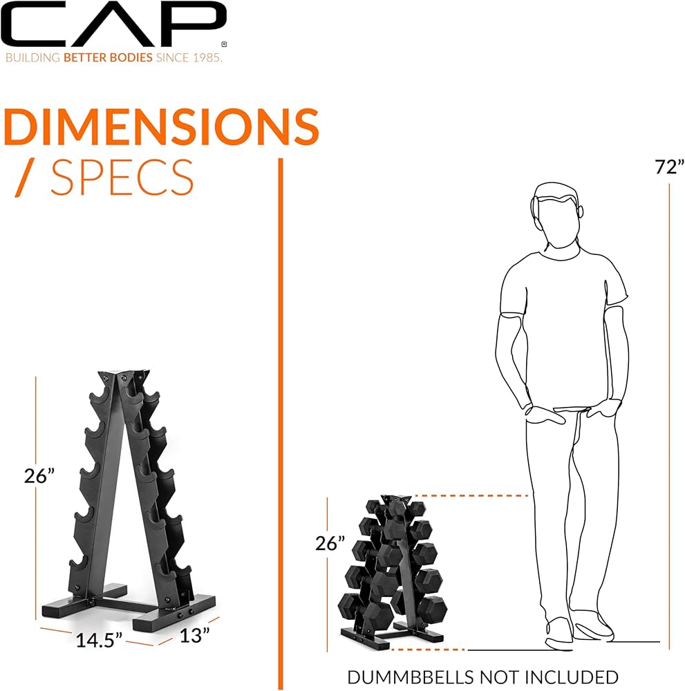 Cap A-Frame Dumbbell Weight Rack | Color Series