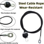 Weight Cable Pulley System Gym,Pulley Wheel 360 Degree Rotating 3.54in Silent Pulley,Pulley Hanging Strap Carabiner Hooks Hammock Straps for Gym Equipment,Ladder Lift,DIY Home Projects