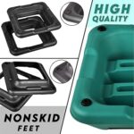 Yes4All 16″x16″ Adjustable High Step Aerobic Platform with 4 Risers, Height-Adjustable 4″-6”-8”-10”-12″ Step Aerobics Platform for Home Gym Exercise Fitness Workout