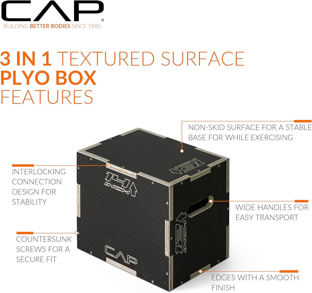 CAP Barbell 3-in-1 Plyometric Box | Multiple Styles and Sizes