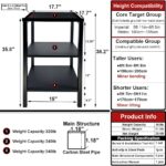 Commercial Heavy Duty Adjustable Dumbbell Stand & Kettlebell Stand, Adjustable Dumbbell Weight Rack, Kettlebell Storage Rack, Weight Rack for Garage/Home Gym/Commercial with Non-Slip Base, Anti-Tip Safety & Space-Saving Design, Weight Capacity: 500-800 lbs