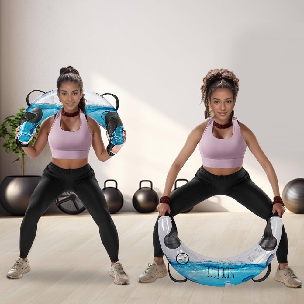 Water Weights Aqua Bag, Workout Sandbag Alternative Strength Training Sand Bag Portable Stability Fitness Equipment – Ultimate Core and Balance Training for Home Gym