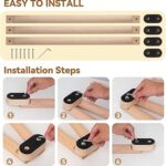 8 FT Adjustable Beech Wood Balance Beam for Indoor and Outdoor UseImprove Balance,Flexibility, Ankle Foot Strength for All Ages Physical Therapy for Plantar Fasciitis Relief