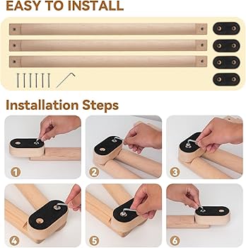 8 FT Adjustable Beech Wood Balance Beam for Indoor and Outdoor UseImprove Balance,Flexibility, Ankle Foot Strength for All Ages Physical Therapy for Plantar Fasciitis Relief