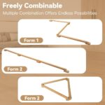 8 FT Adjustable Beech Wood Balance Beam for Indoor and Outdoor UseImprove Balance,Flexibility, Ankle Foot Strength for All Ages Physical Therapy for Plantar Fasciitis Relief