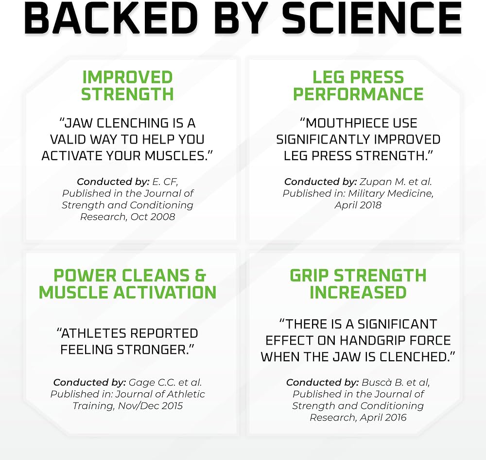 New Age Performance 6DS Weightlifting Mouthpiece, Increase Strength & Reps for Lifting, Powerlifting, Strongmen, Bodybuilding, Calisthenics, Workout Accessory, Fitness Gear (Black