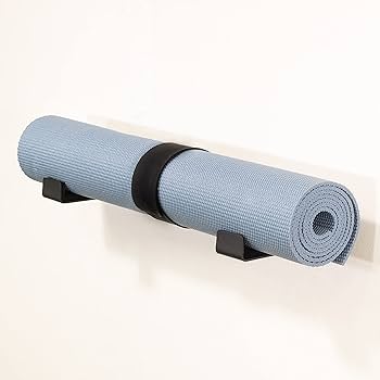 StoreYourBoard Yoga Mat Storage Rack – Yoga Mat Holder Wall Mount for Foam Rollers, Resistance Bands, Fitness Accessories, Home Gym Organizer, Holds Up to 30 lbs