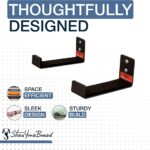 StoreYourBoard Yoga Mat Storage Rack – Yoga Mat Holder Wall Mount for Foam Rollers, Resistance Bands, Fitness Accessories, Home Gym Organizer, Holds Up to 30 lbs