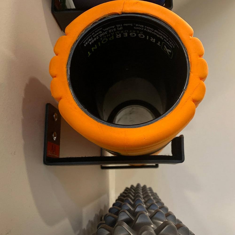 StoreYourBoard Yoga Mat Storage Rack – Yoga Mat Holder Wall Mount for Foam Rollers, Resistance Bands, Fitness Accessories, Home Gym Organizer, Holds Up to 30 lbs