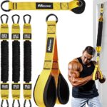Resistance Bands with Handles, Exercise Bands with Door Anchor for Working Out, Home Gym Workout Equipment for Push Downs, Tricep, Biceps, Arms, Back, Chest, Abs, Shoulder Training
