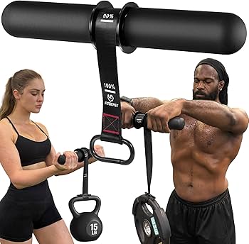 FitBeast Forearm Strengthener & Forearm Exerciser, Wrist Roller with Thicker Handle, Forearm Strength Trainer with Adjustable Strap – Ideal for Grip Strength, Muscle Building, Rehabilitation