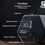 In Motion FLEX Smart Home Gym Fitness Resistance Band | Portable Electronic Cable Machine Adjustable Resistance 5–66LB | Door Anchor, USB Rechargeable Pocket Gym for Full Body Workout & Travel Fitness