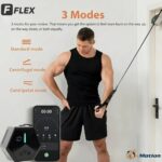 In Motion FLEX Smart Home Gym Fitness Resistance Band | Portable Electronic Cable Machine Adjustable Resistance 5–66LB | Door Anchor, USB Rechargeable Pocket Gym for Full Body Workout & Travel Fitness