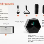 In Motion FLEX Smart Home Gym Fitness Resistance Band | Portable Electronic Cable Machine Adjustable Resistance 5–66LB | Door Anchor, USB Rechargeable Pocket Gym for Full Body Workout & Travel Fitness