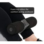 Sunny Health & Fitness Foldable Hyperextension Roman Chair w/Back Extension, Home Gym Sit Up Bench for Glute & Ab Workouts, Optional Adjustment Incline & Multi-Function Heavy-Duty Exercise Equipment