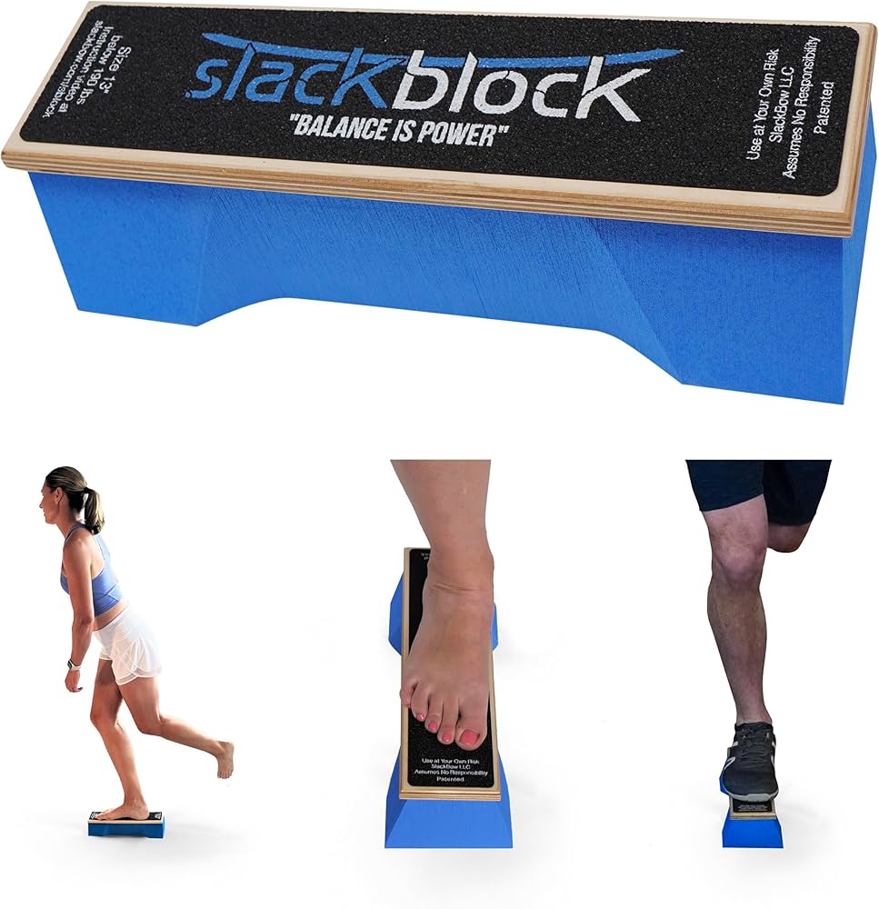 SlackBow SlackBlock Athletic Balance Trainer – Improve Balance, Stability, and Athletic Performance – Condition Your Body and Prevent Injury – Compact and Portable