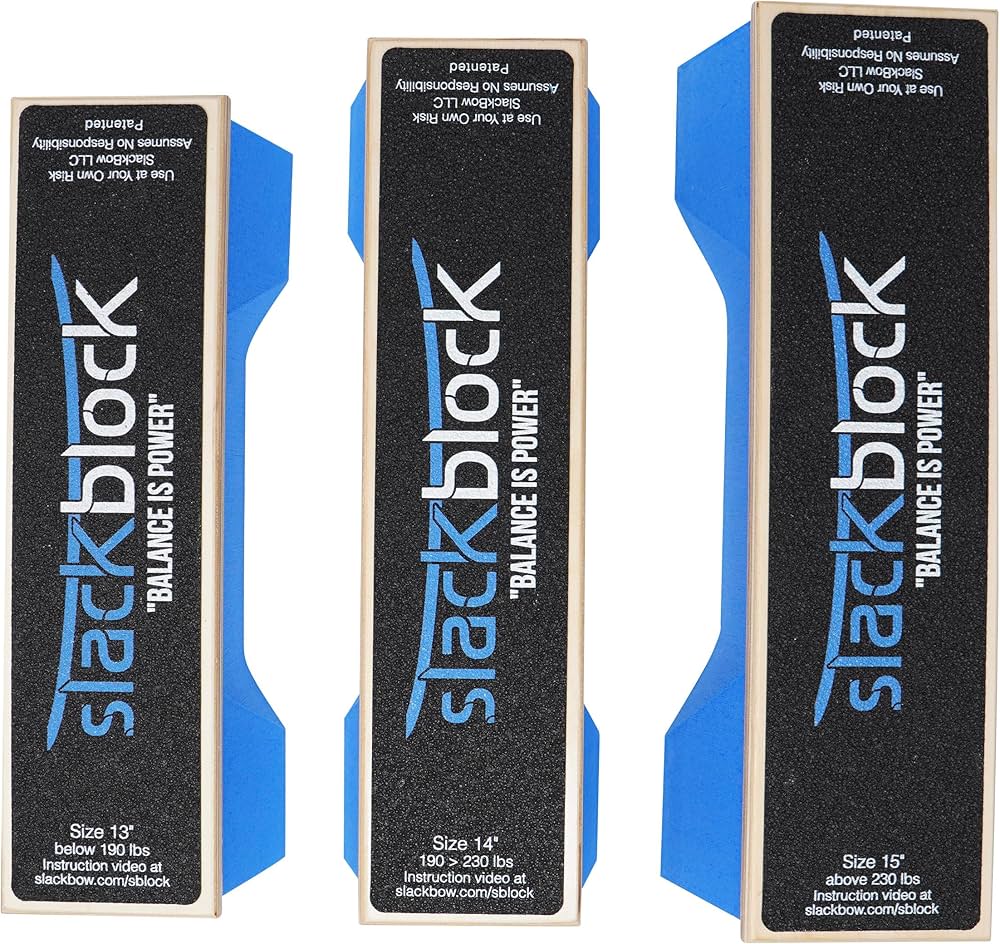 SlackBow SlackBlock Athletic Balance Trainer – Improve Balance, Stability, and Athletic Performance – Condition Your Body and Prevent Injury – Compact and Portable