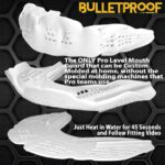Bulletproof: World’s Thinnest Most Breathable Mouthguard is 3X Stronger! BJJ Lacrosse Football Basketball MMA Wrestling Hockey Rugby Boxing Men Sports Mouth Guard Grinding Teeth Adult Youth Braces