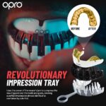 OPRO Instant Custom-Fit Mouth Guard, Dentist-Level Comfort, Protection & Fit – Moldable Mouthguard for Football, Boxing, Rugby, MMA, BJJ, UFC Mouth Piece- Includes Mouth Guard Case (Clear, Adult)