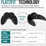 SISU Aero Medium Mouthguard, Charcoal Black – 30% Stronger Protection for Lacrosse, Football, Hockey, Roller Derby, Team Sports – Remoldable Up to 20 Times – Ultra Slim – Works for Braces – Non Toxic