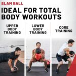 Lifeline Fitness Weighted Slam Ball – Easy to Grip Slam Ball for Home Gym and HIIT Workouts