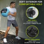 ProSource Soft Medicine Balls for CrossFit Wall Ball and Full Body Dynamic Exercises, Color-Coded Weights: 6, 8, 10, 14, 20, 25 lb.
