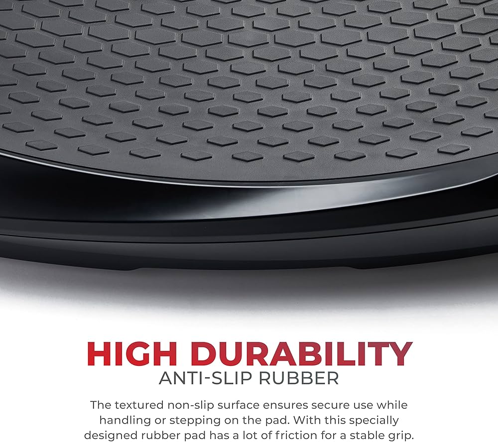 Sunny Health & Fitness Fitboard Vibration Platform Exercise Machine with Multiple Speed Settings and Vibration Modes for Multipurpose Workouts