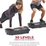 Sunny Health & Fitness Fitboard Vibration Platform Exercise Machine with Multiple Speed Settings and Vibration Modes for Multipurpose Workouts