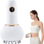 Lymphatic Drainage Massager & Anti Cellulite Massage Tool, Helps Reduce Stretch Marks & Cellulite, for Legs, Arms & Belly, Body Sculpting Machine with Microcurrent, Light, Heat & Vibration