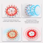 Lymphatic Drainage Massager & Anti Cellulite Massage Tool, Helps Reduce Stretch Marks & Cellulite, for Legs, Arms & Belly, Body Sculpting Machine with Microcurrent, Light, Heat & Vibration