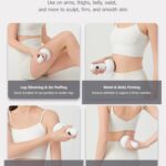 Lymphatic Drainage Massager & Anti Cellulite Massage Tool, Helps Reduce Stretch Marks & Cellulite, for Legs, Arms & Belly, Body Sculpting Machine with Microcurrent, Light, Heat & Vibration