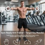 Arm Workout for Men and Women, 360° Hand-Crank Forearm Trainer, Chest Trainer,Shoulders and Arm Muscle Training Fitness Equipment, Home Workout Equipment and Gym Workouts