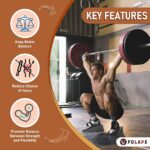 Squat Wedge with Step-by-Step Guide: 15-Degree Non-Slip Blocks for Deep Squats Lower Body Exercises – Improve Strength Ankle & Knees Mobility for Fitness Enthusiasts Athletes