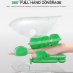 Medisana Hand Massager with Heat and Compression, Cordless Hand Massager for Arthritis and Carpal Tunnel Relief, Knuckle Stretching Massage, Christmas Gifts for Men Women Dad Mom-Bright White