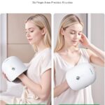 Medisana Hand Massager with Heat and Compression, Cordless Hand Massager for Arthritis and Carpal Tunnel Relief, Knuckle Stretching Massage, Christmas Gifts for Men Women Dad Mom-Bright White