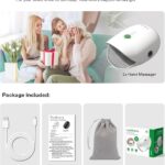 Medisana Hand Massager with Heat and Compression, Cordless Hand Massager for Arthritis and Carpal Tunnel Relief, Knuckle Stretching Massage, Christmas Gifts for Men Women Dad Mom-Bright White