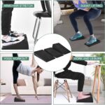 Slant Board Squat Wedge for Calf Stretching，3 Pcs 12″ x 6.3″ Foot Stretcher Balance Board for Plantar Fasciitis, Adjustable Foam Slant Board Wedge Great for Exercises