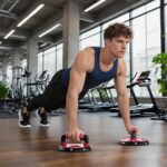 READAEER Push Up Bars, Rotating Handle Design with Bearings for Smooth, Effortless for a Wider Range of Motion, Handle Rotation, Wide Grips with Non-Slip Rubber Pads for Comfort Exercise