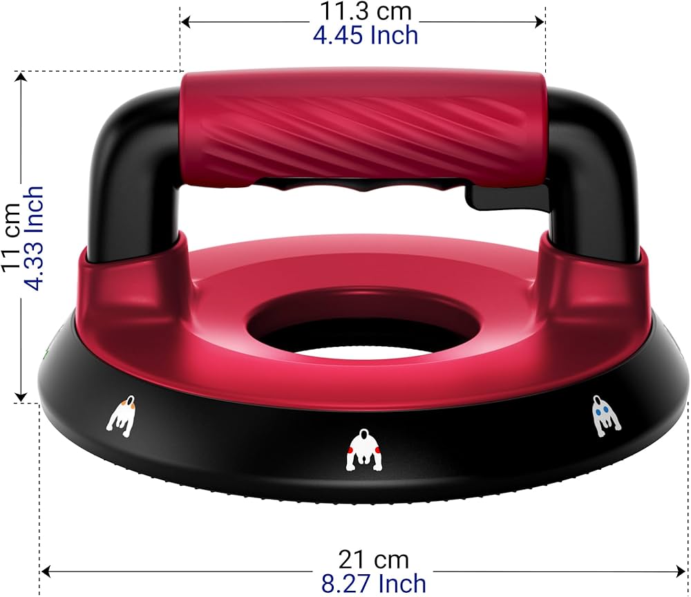 READAEER Push Up Bars, Rotating Handle Design with Bearings for Smooth, Effortless for a Wider Range of Motion, Handle Rotation, Wide Grips with Non-Slip Rubber Pads for Comfort Exercise