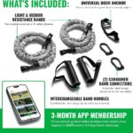 GolfForever Resistance Bands + 3-Month App Membership – Golf Exercise & Pain Relief Video Routines – Improve Flexibility, Gain Distance, Reduce Golf-Related Pain