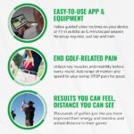 GolfForever Resistance Bands + 3-Month App Membership – Golf Exercise & Pain Relief Video Routines – Improve Flexibility, Gain Distance, Reduce Golf-Related Pain