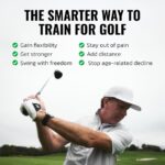 GolfForever Resistance Bands + 3-Month App Membership – Golf Exercise & Pain Relief Video Routines – Improve Flexibility, Gain Distance, Reduce Golf-Related Pain