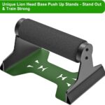 SELEWARE Wood push up bars Parallettes bars Anti-slip Handstand Bars for Calisthenics, Fitness, Floor workouts Solid Wood with Sturdy Metal Bracket, Support 600 lbs